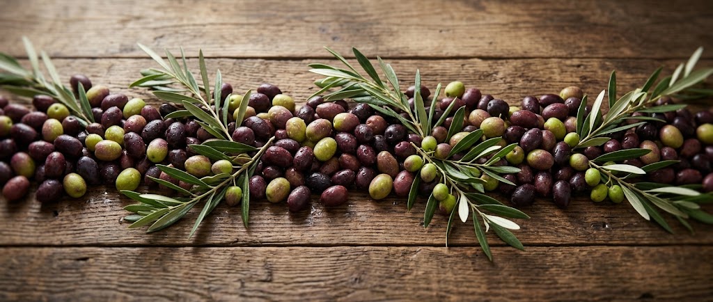 Fresh Albanian olives